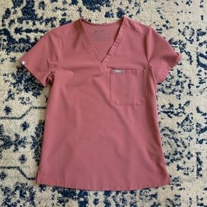 Figs scrub top, mauve, size extra small